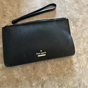 Kate Spade Black Wristlet Clutch